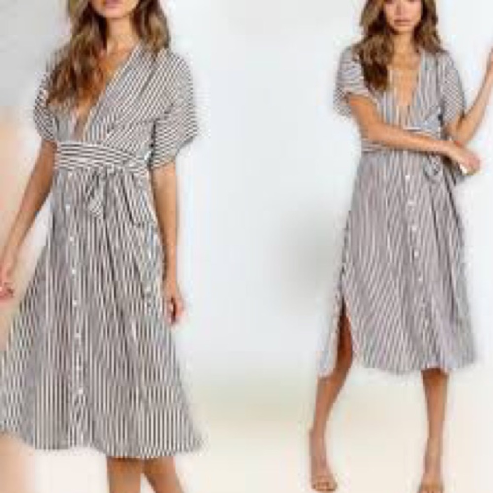 NWT💥Faithfull the Brand Farah Stripe Dress💥 Sz 6
